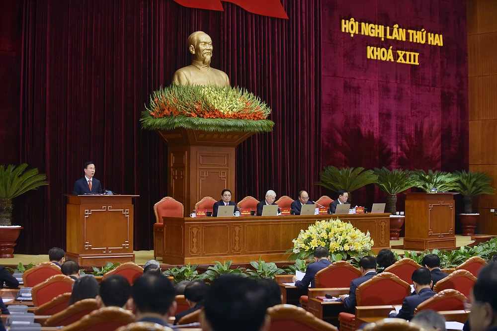 Ảnh: Toàn cảnh Hội nghị Trung ương 2 khóa XIII - 10