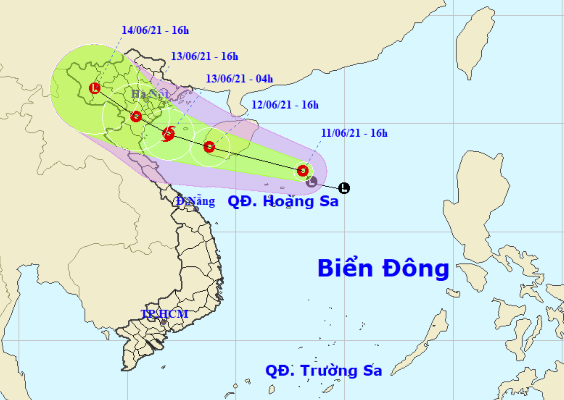 Áp thấp nhiệt đới khả năng mạnh lên thành bão, Bắc Bộ mưa lớn từ chiều mai - 1