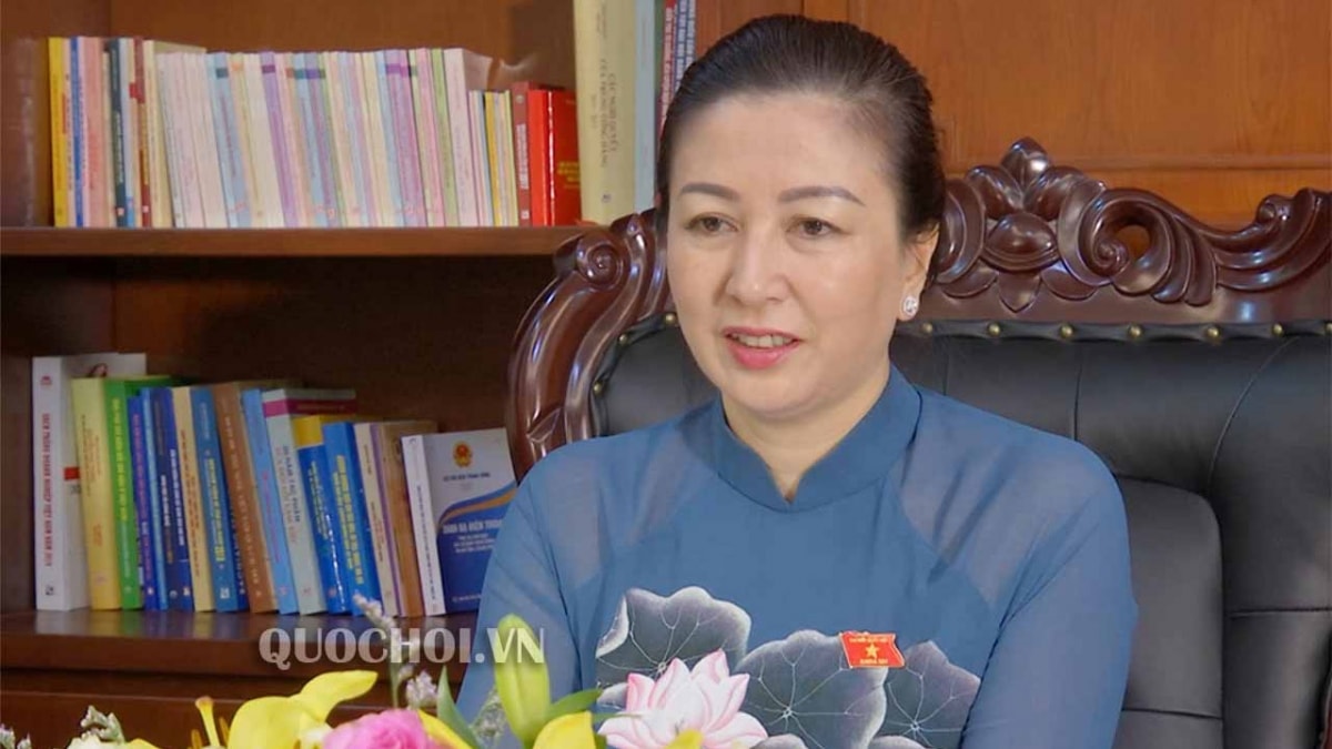 Bà Lê Thị Thu Hồng, Phó Bí thư Thường trực Tỉnh ủy Bắc Giang (ảnh: Quochoi.vn)