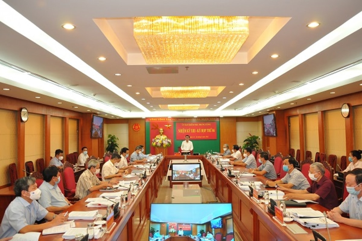 Kỳ họp thứ 4 của Ủy ban Kiểm tra Trung ương, tháng 6/2021.